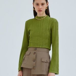 ✨NWT✨C/MEO Collective Pillar Top in Olive - Size M